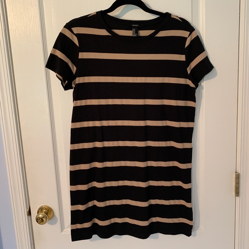 Striped T-shirt dress